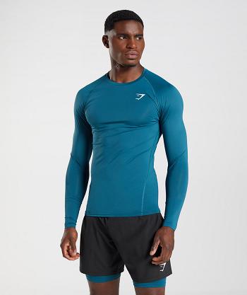 Pánské Long Sleeve Gymshark Element Baselayer Blankyt | CZ 2195DFM